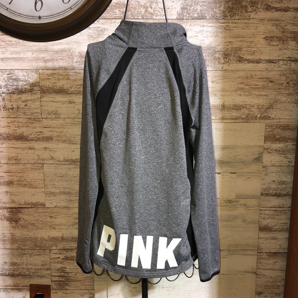Victoria’s Secret pink sweatshirt gray and black size large ultimate top… - Picture 5 of 6